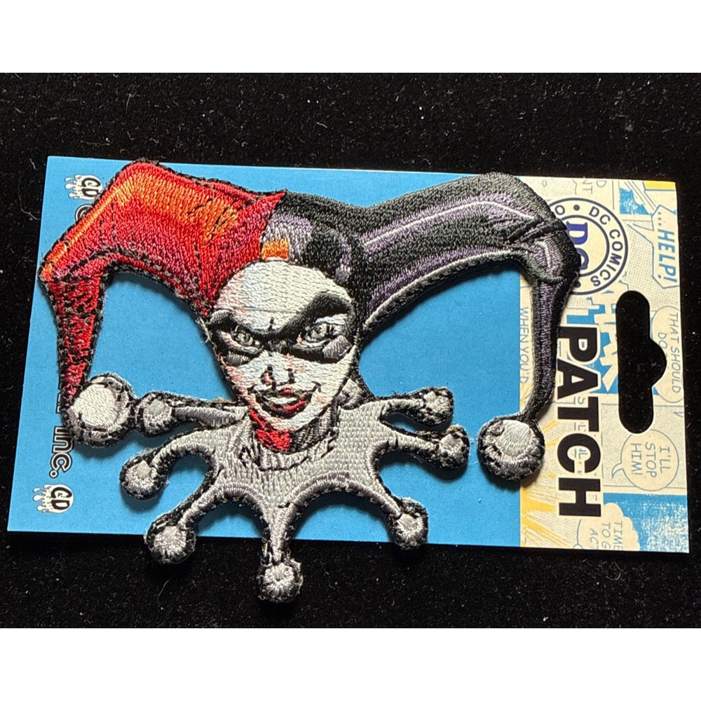 Harley Quinn Iron-On Patch DC Comics Embroidered 3.5” x 3” New